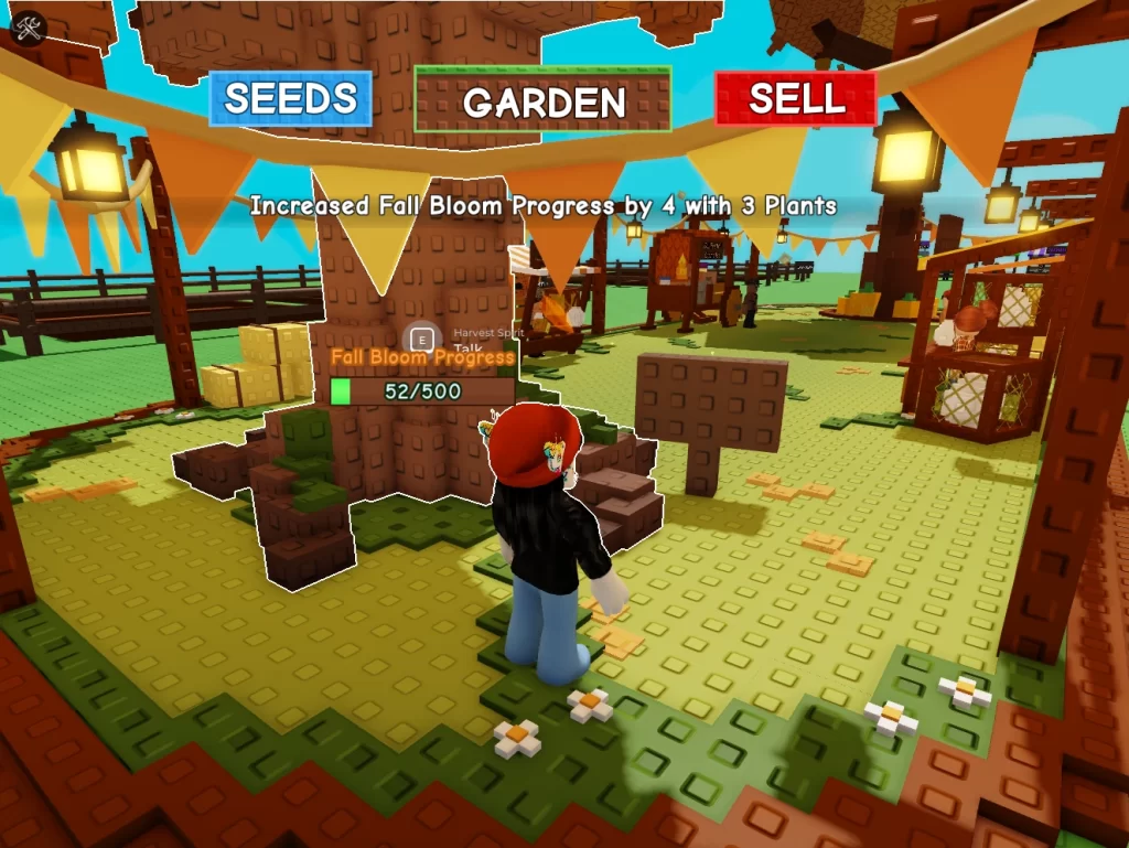 Roblox Grow a Garden - Crescer um Jardim - Àrvore no centro do mapa